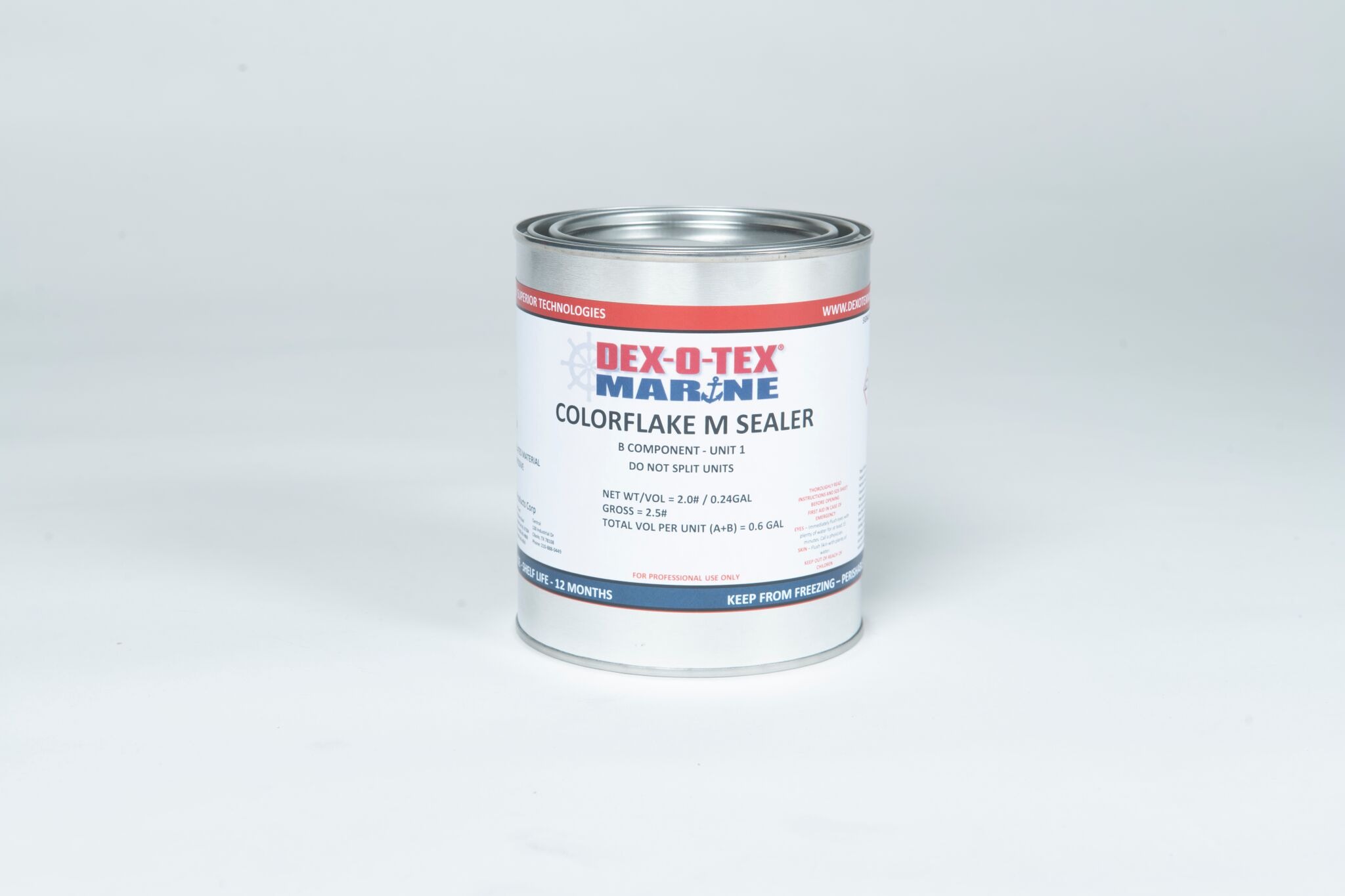 Colorflake/TM Sealer – Hardener – Dex-O-Tex Marine